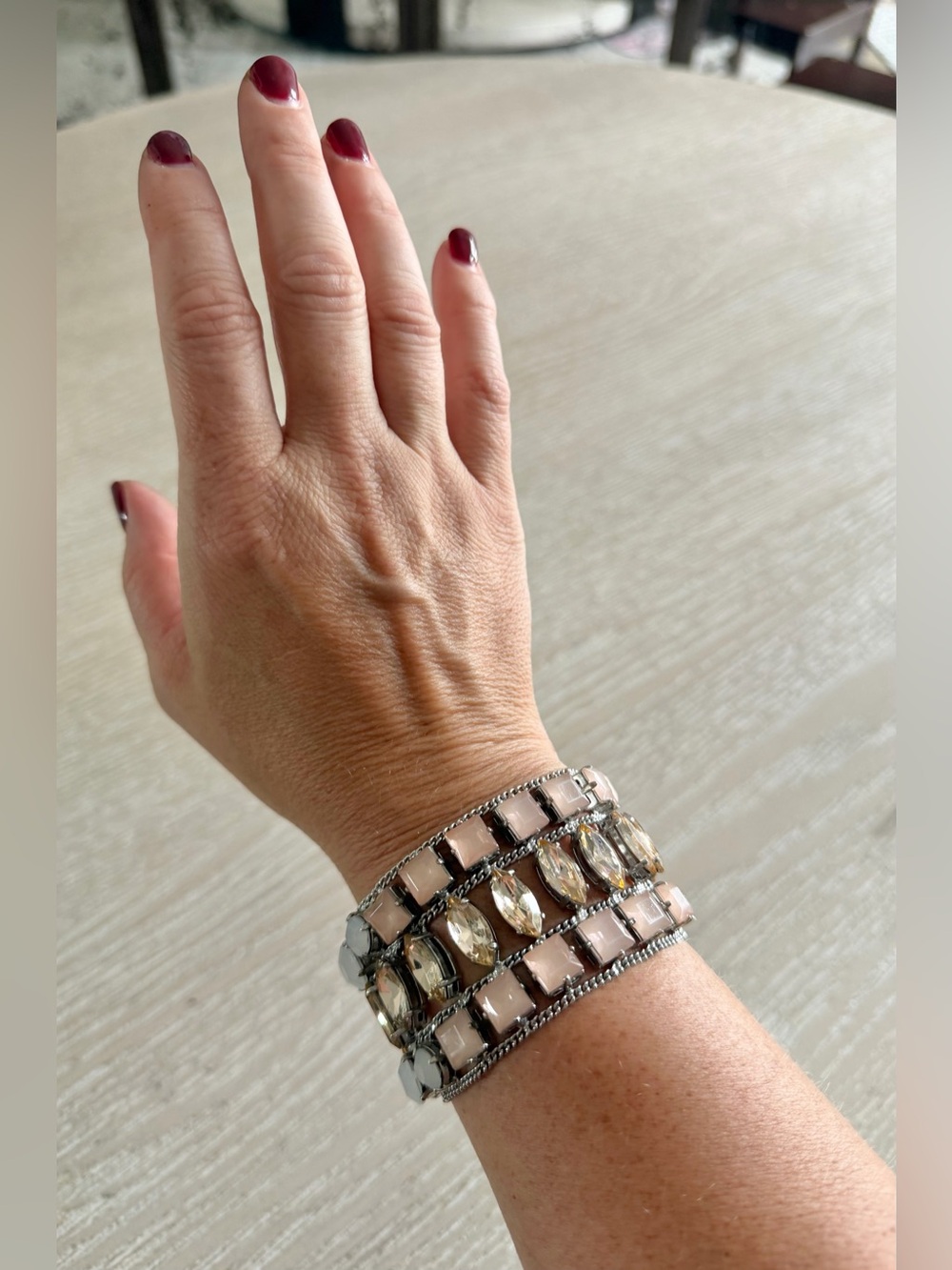 Banana Republic Silver Mulit-Color Beaded bracelet - Picture 3 of 4